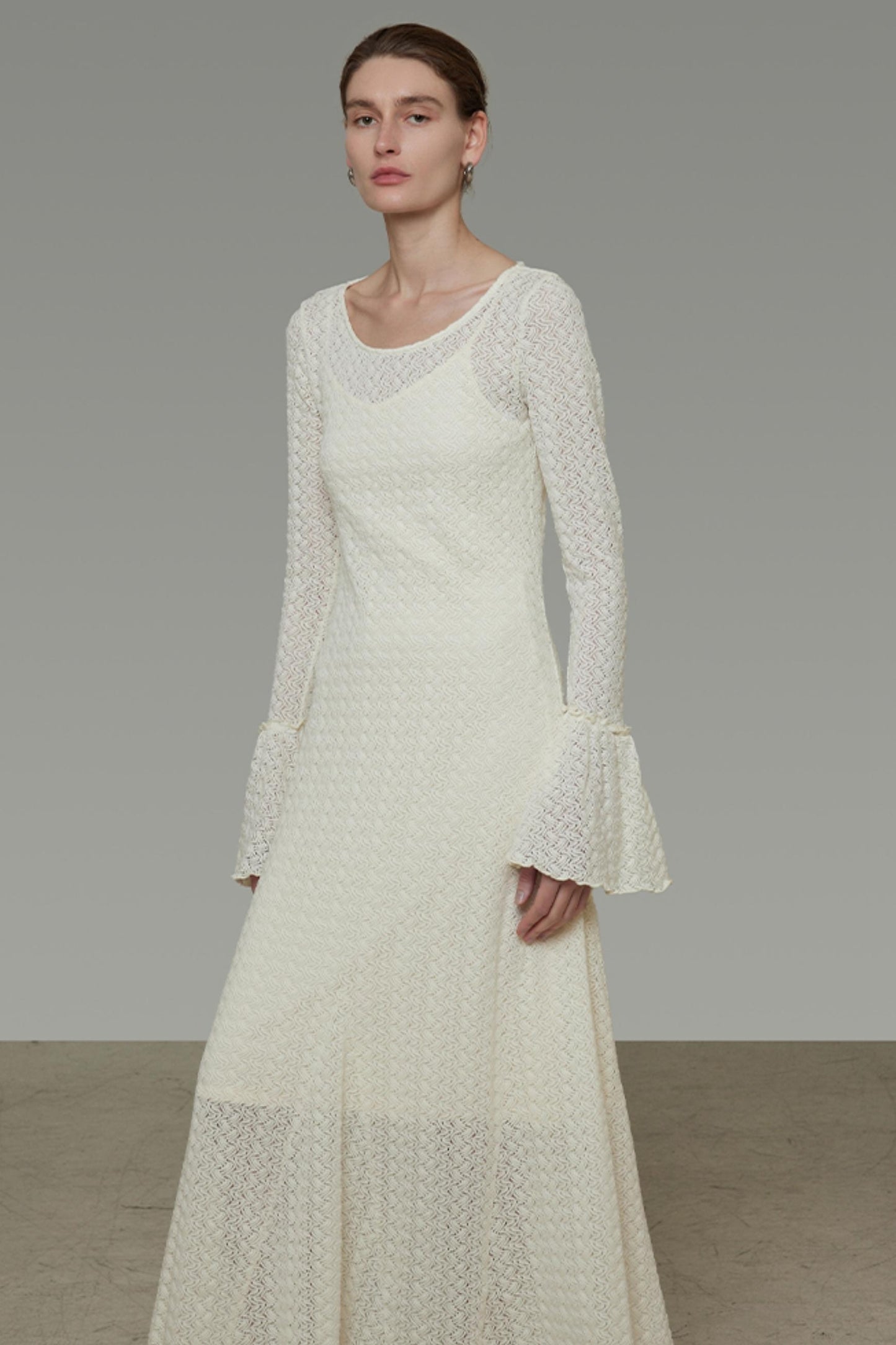 French Flared Cutout Dress