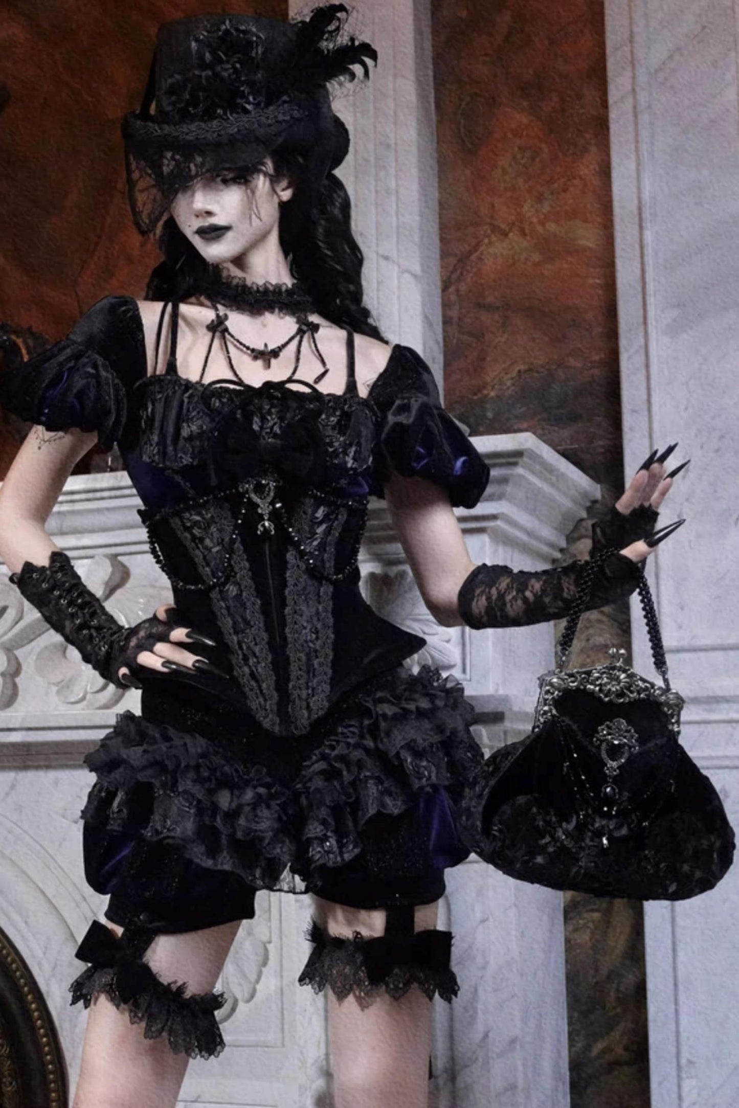 European Velvet Handbag