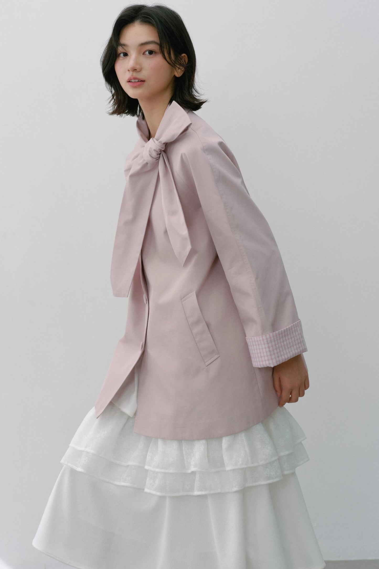 Sweet Bow Trench Coat