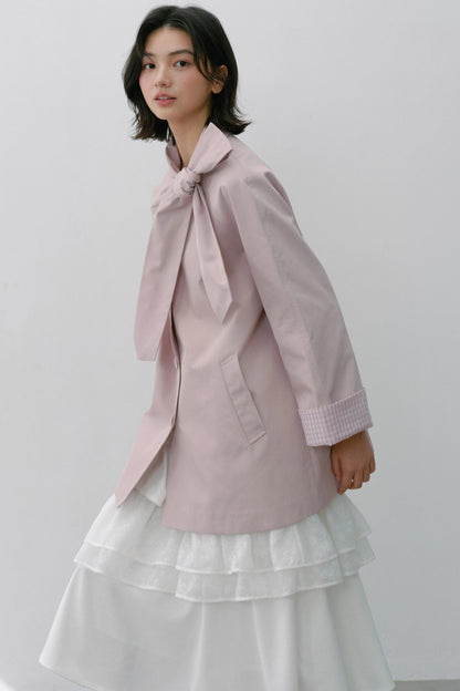 Sweet Bow Trench Coat