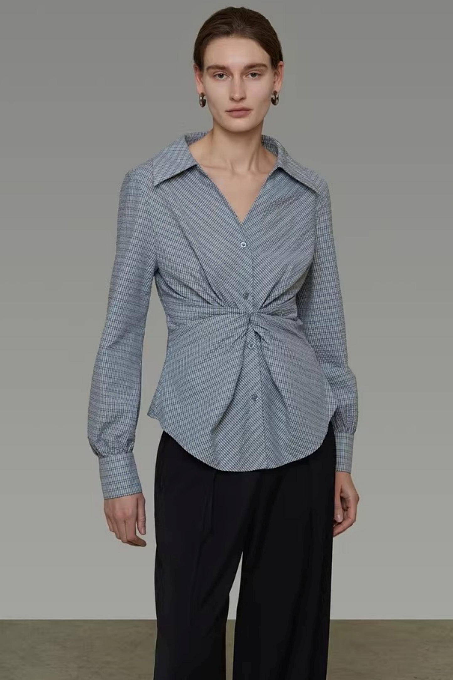 Irregular Striped Shirt