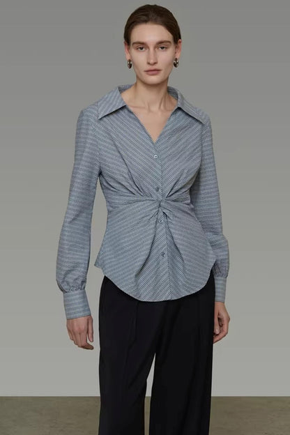 Irregular Striped Shirt