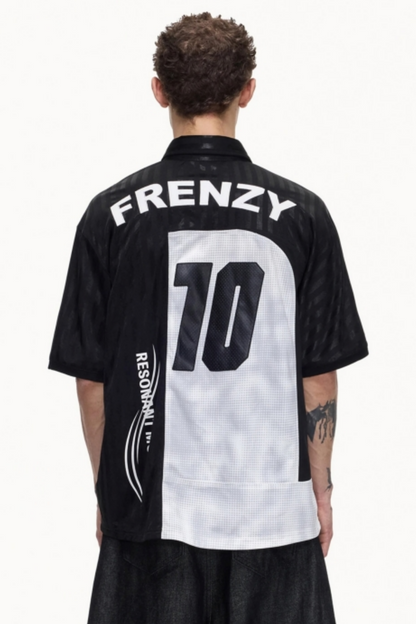 Restructured Jersey Polo Top