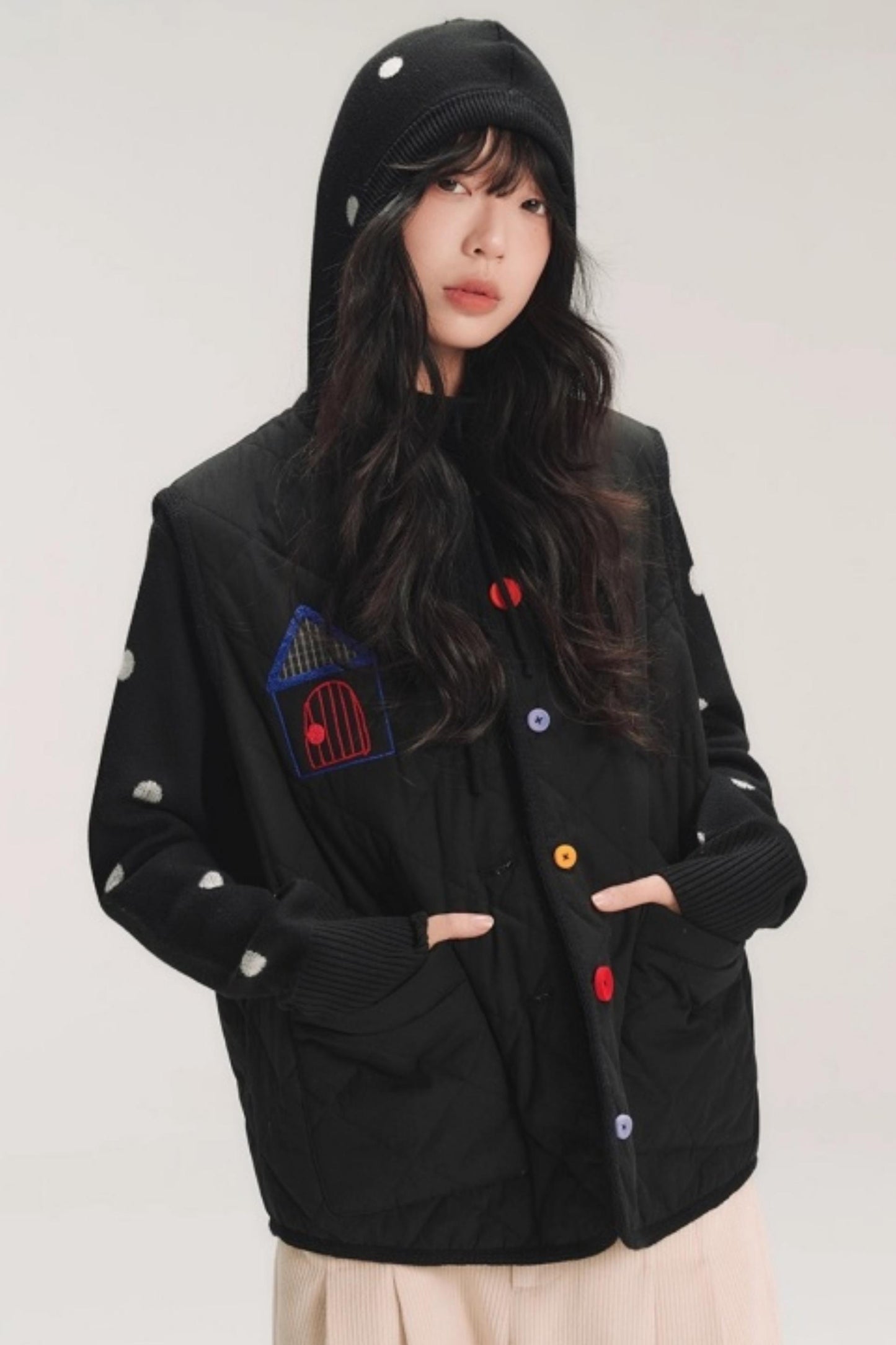 Colorful Patchwork Cotton Vest