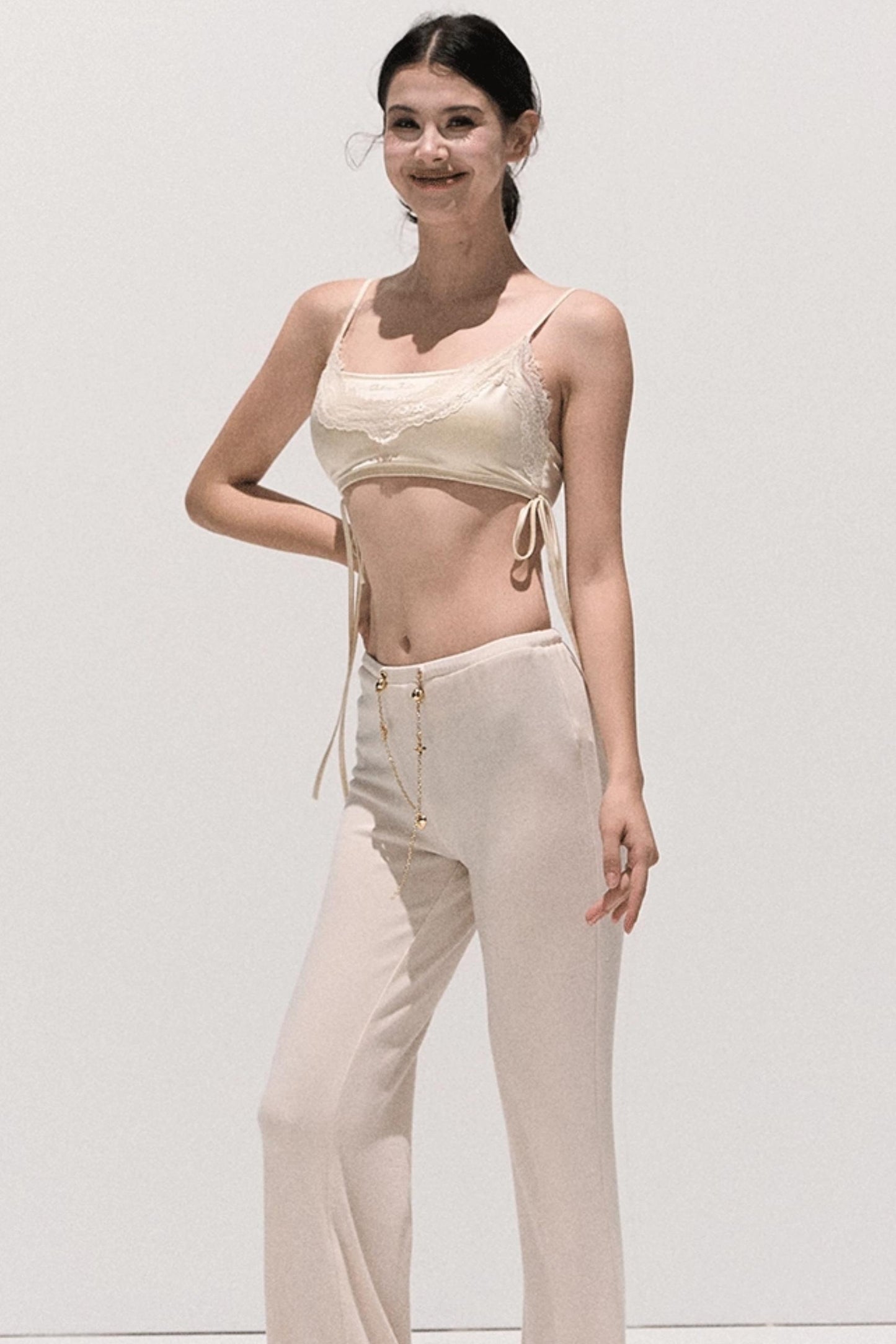 Soft Crew Neck Knitwear Bootcut Trouser Set-Up