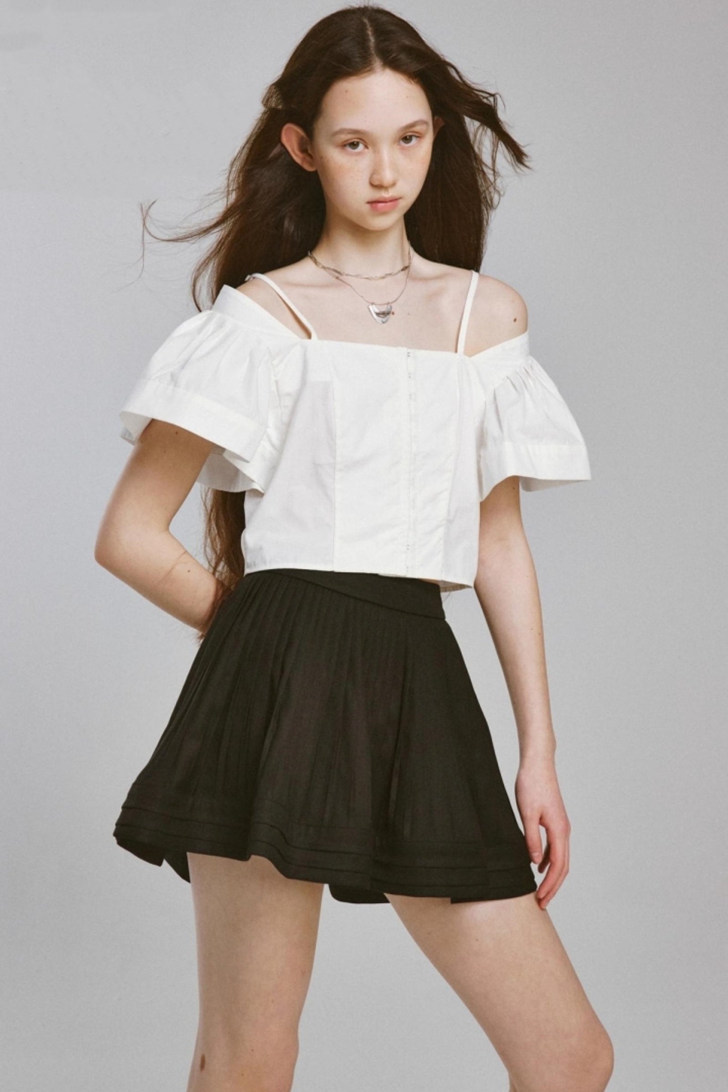 Paris Vacation Embossed Crop Top