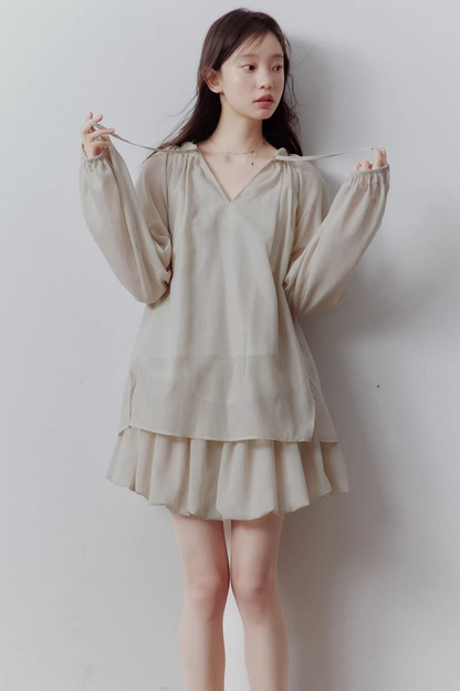 Apricot Gray Sunscreen Cover-Up