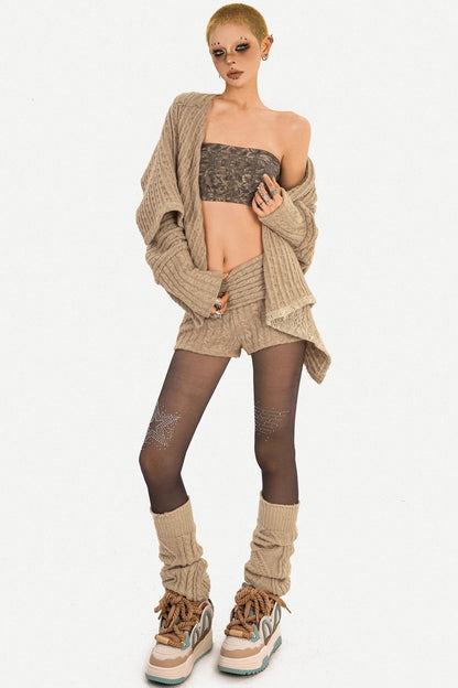 Knit Autumn Cardigan Set-Up