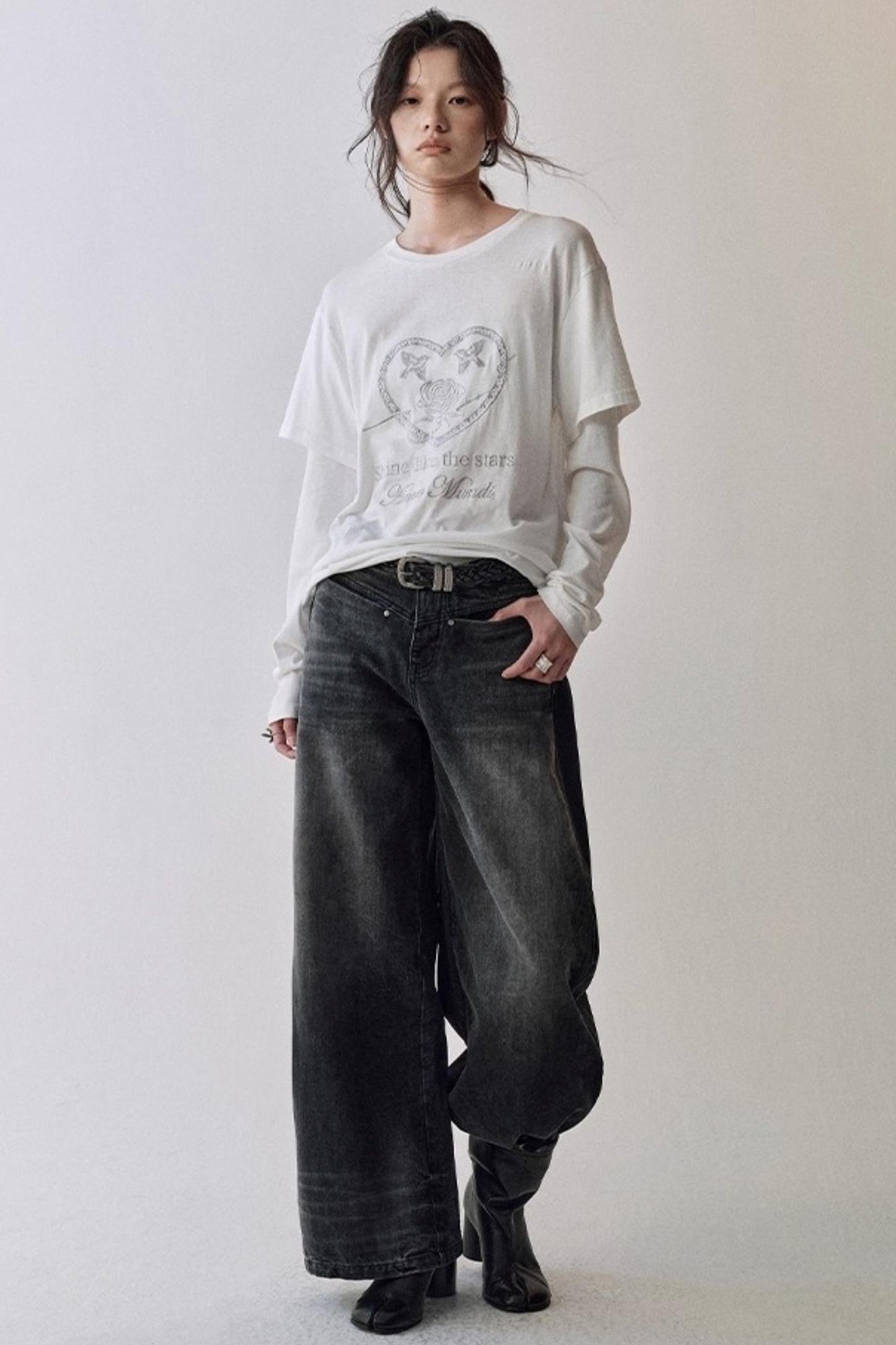 Straight Leg Gradient Scimitar Jeans