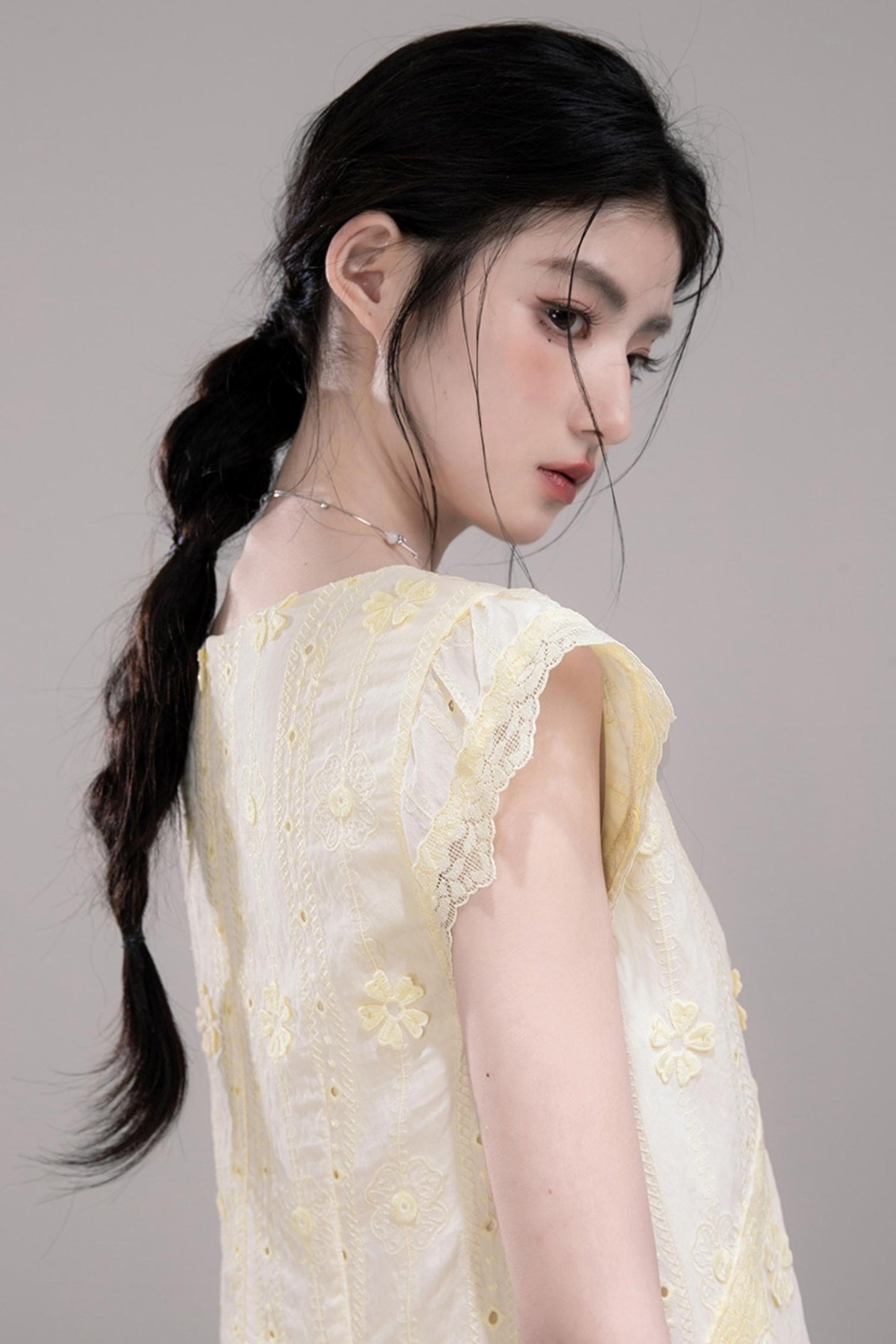 Floral V-Neck Skeleton Dress