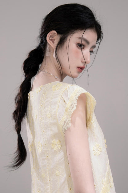 Floral V-Neck Skeleton Dress