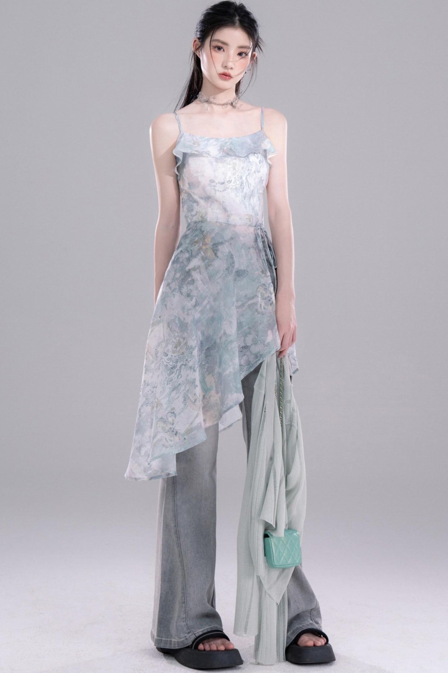 Micro Stretch Flare Denim Pants