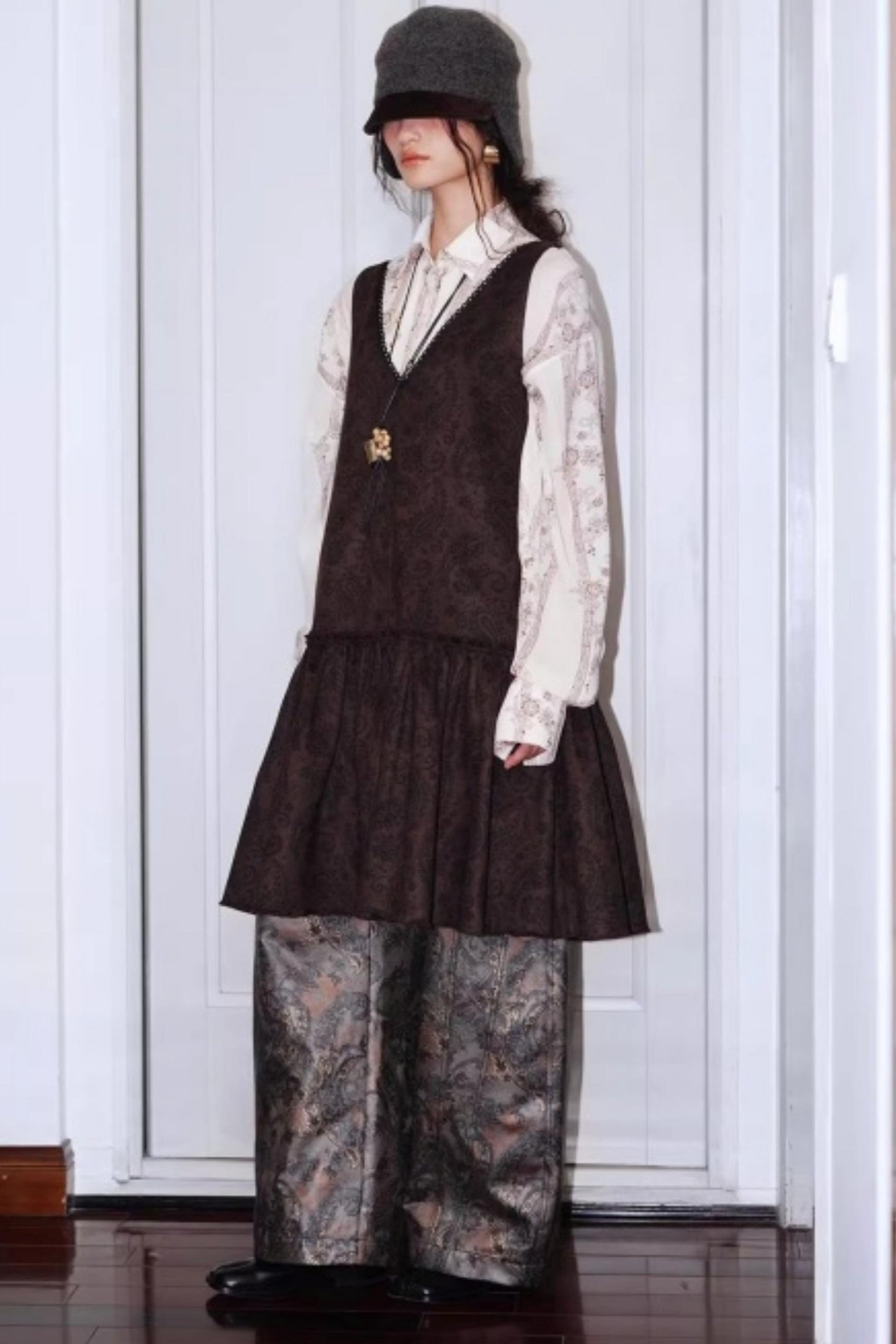 Vintage Suede Sleeveless Dress