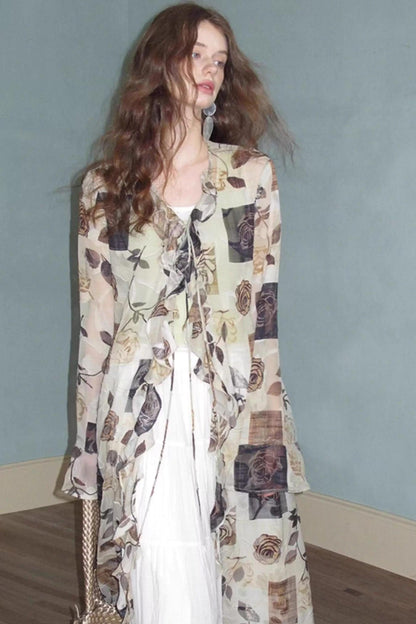 Summer Lace Long Cardigan