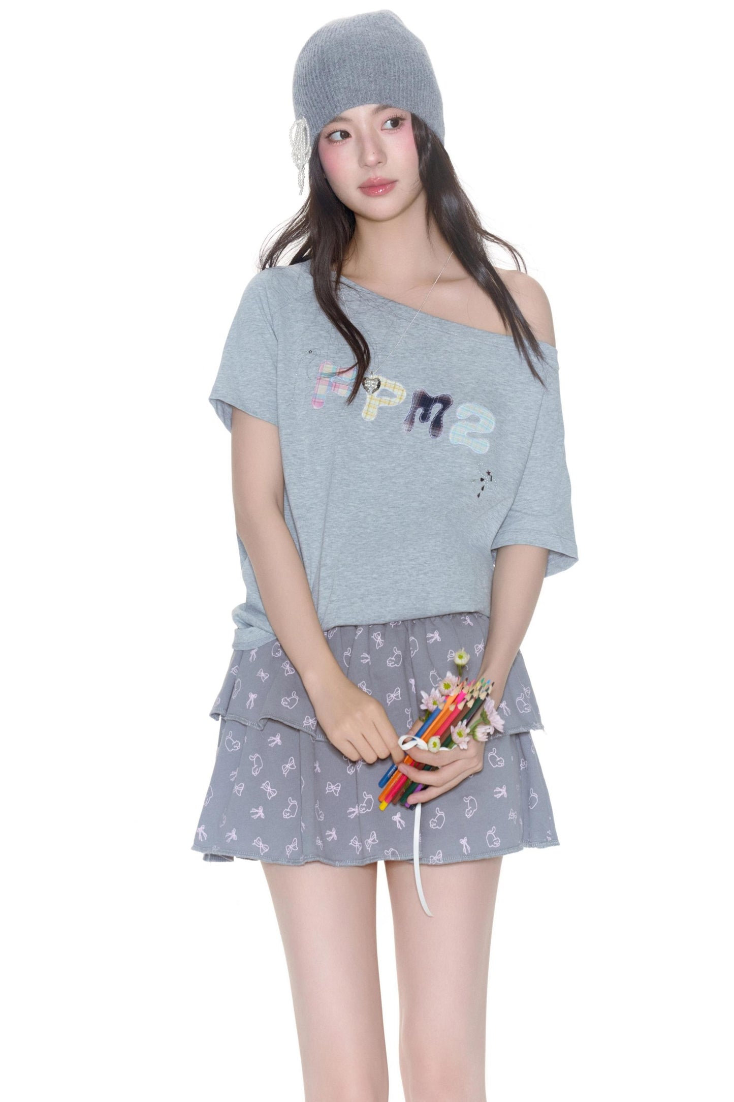 Monogramm-Diamant-T-Shirt