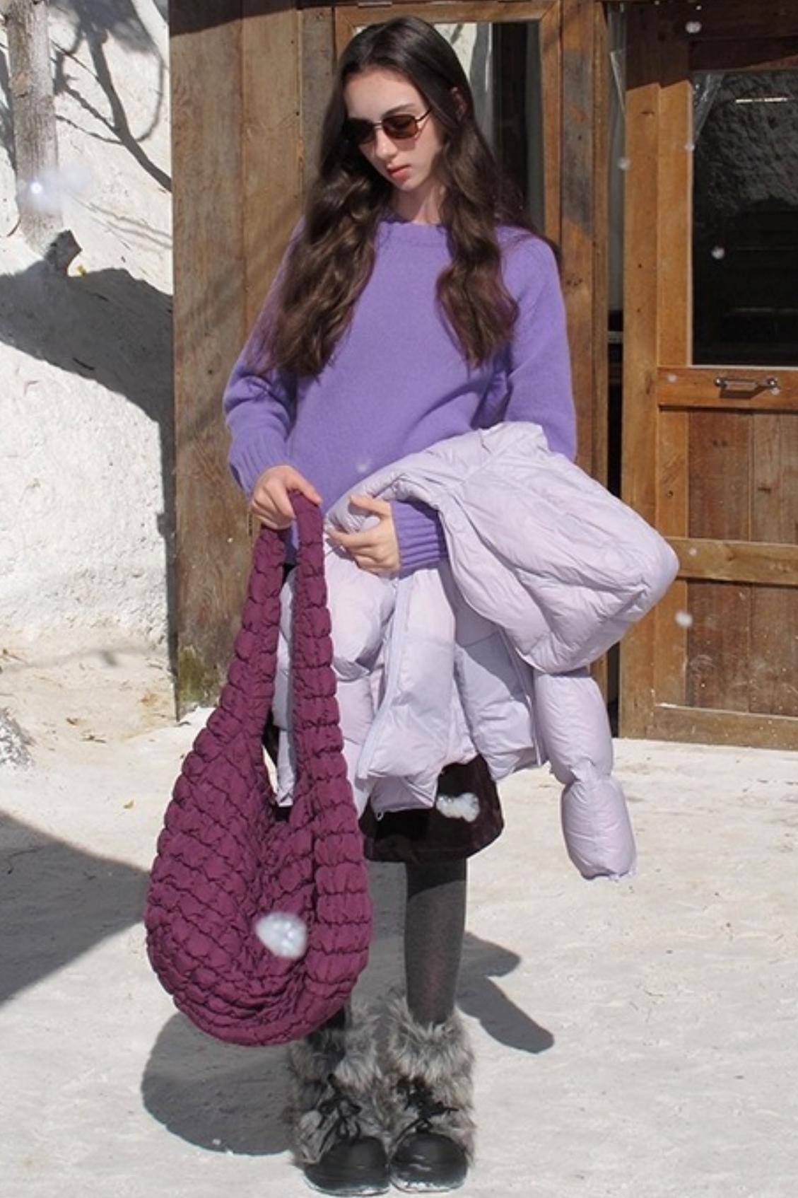Mint Violet Wool Sweater