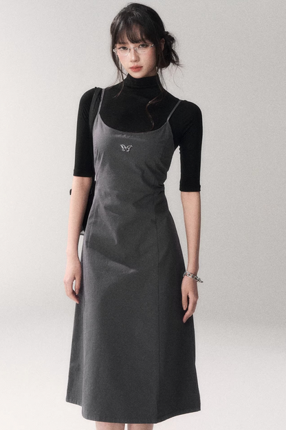 Retro Mid-Sleeve Slim Top