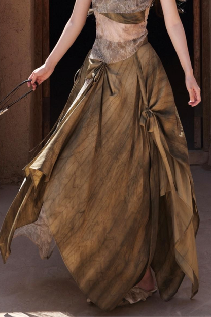 Lace Panelled Top Set-Up