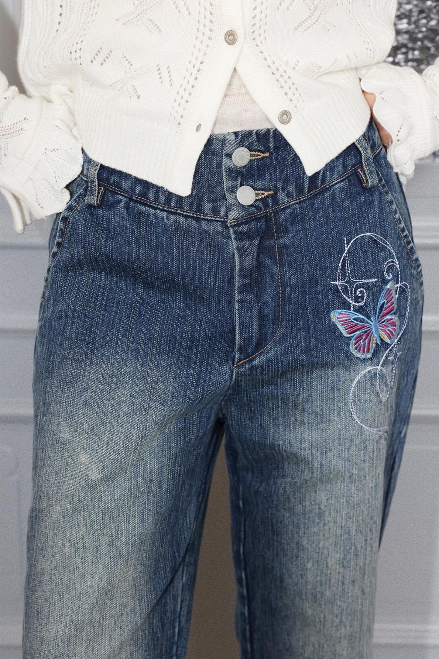Dream Butterfly Bootcut Jeans