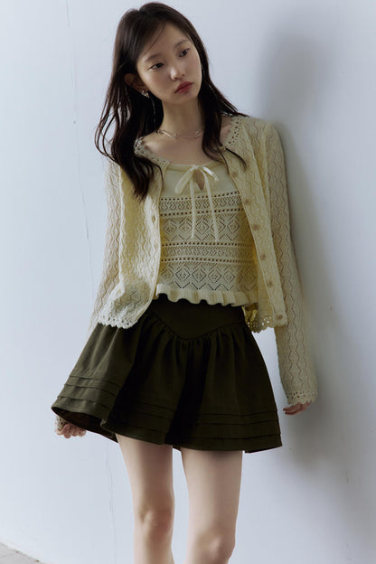 Cedar Green Vintage Layered Skirt