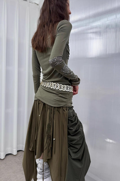 Autumn Original Fringe Wrap Skirt