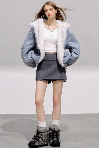 Texture Thickened Plush Jacket