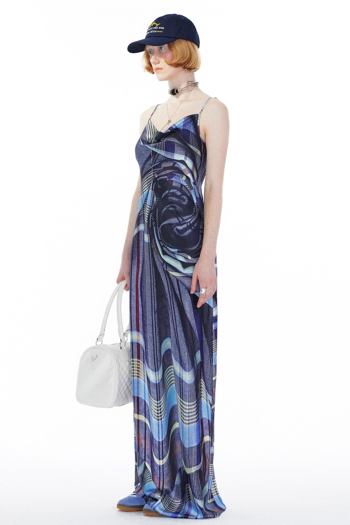 Twisted Halter Swing Dress