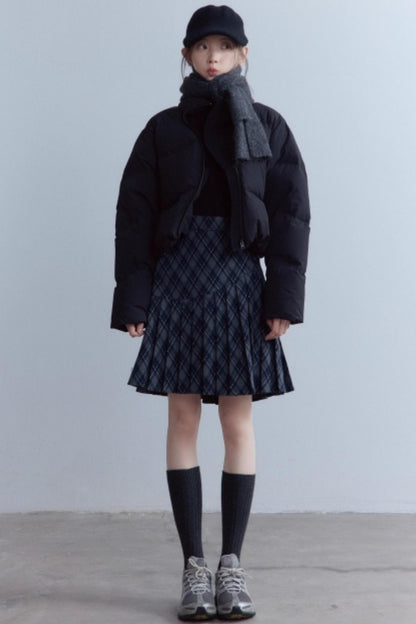 Versatile Scottish Plaid Pleated Skirt