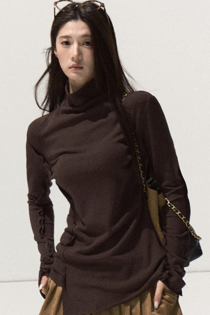 High-Elastic Knit Slim Top