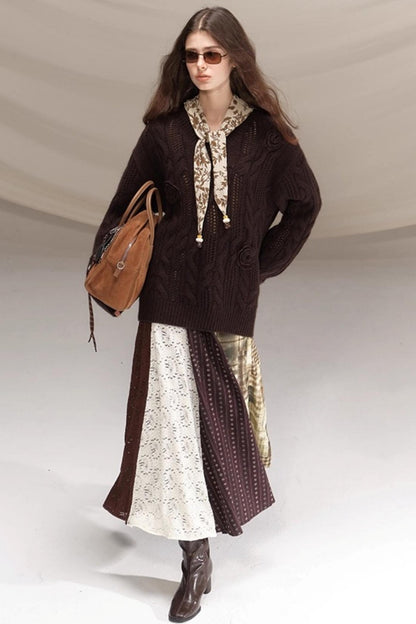 Poetry in the Mist Plaid Skirt