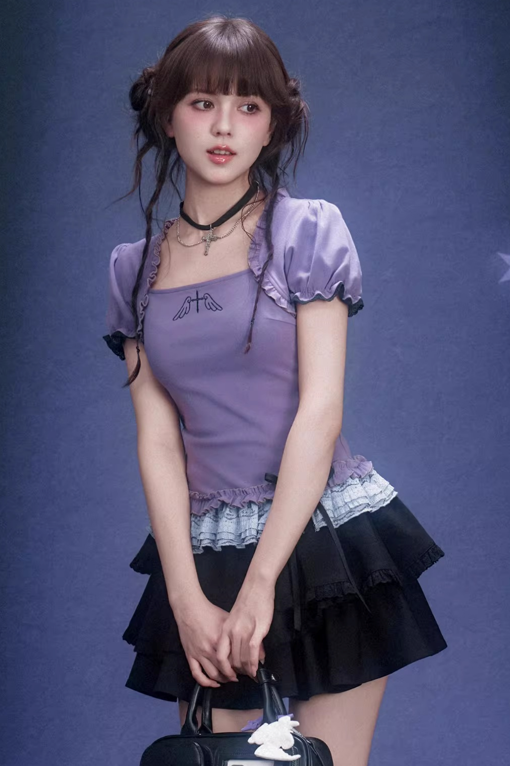 Pure Desire Purple Lace Top