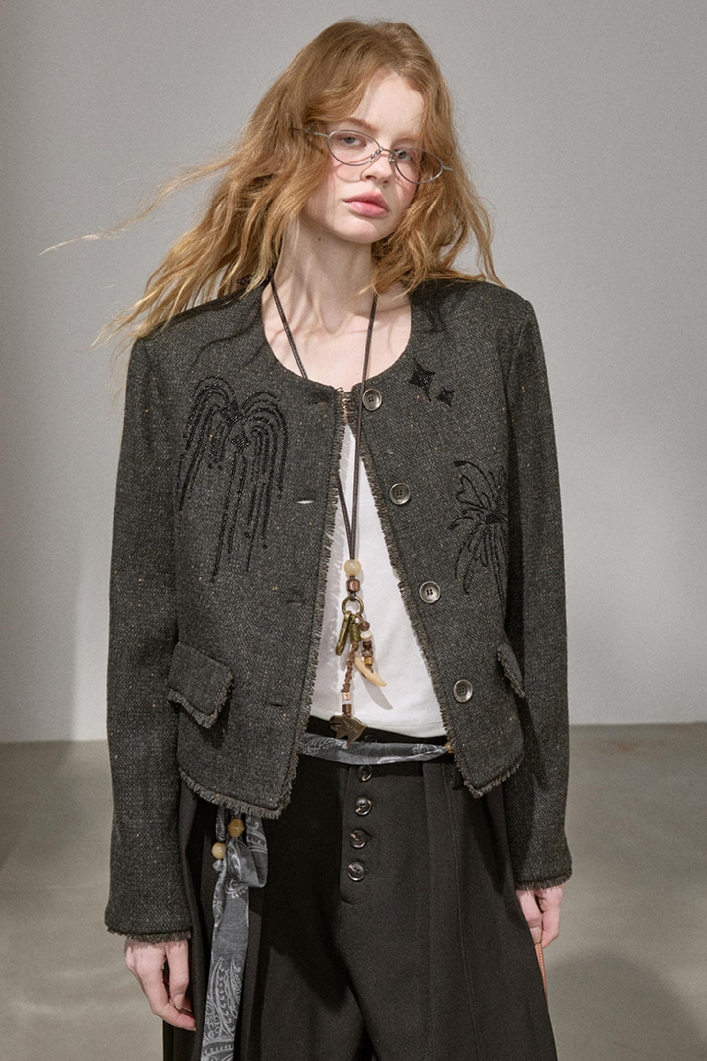 Bead-Embroidered Fireworks Jacket