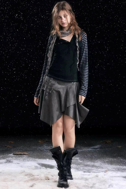 Autumn Contrast Striped Long Sleeve T-Shirt