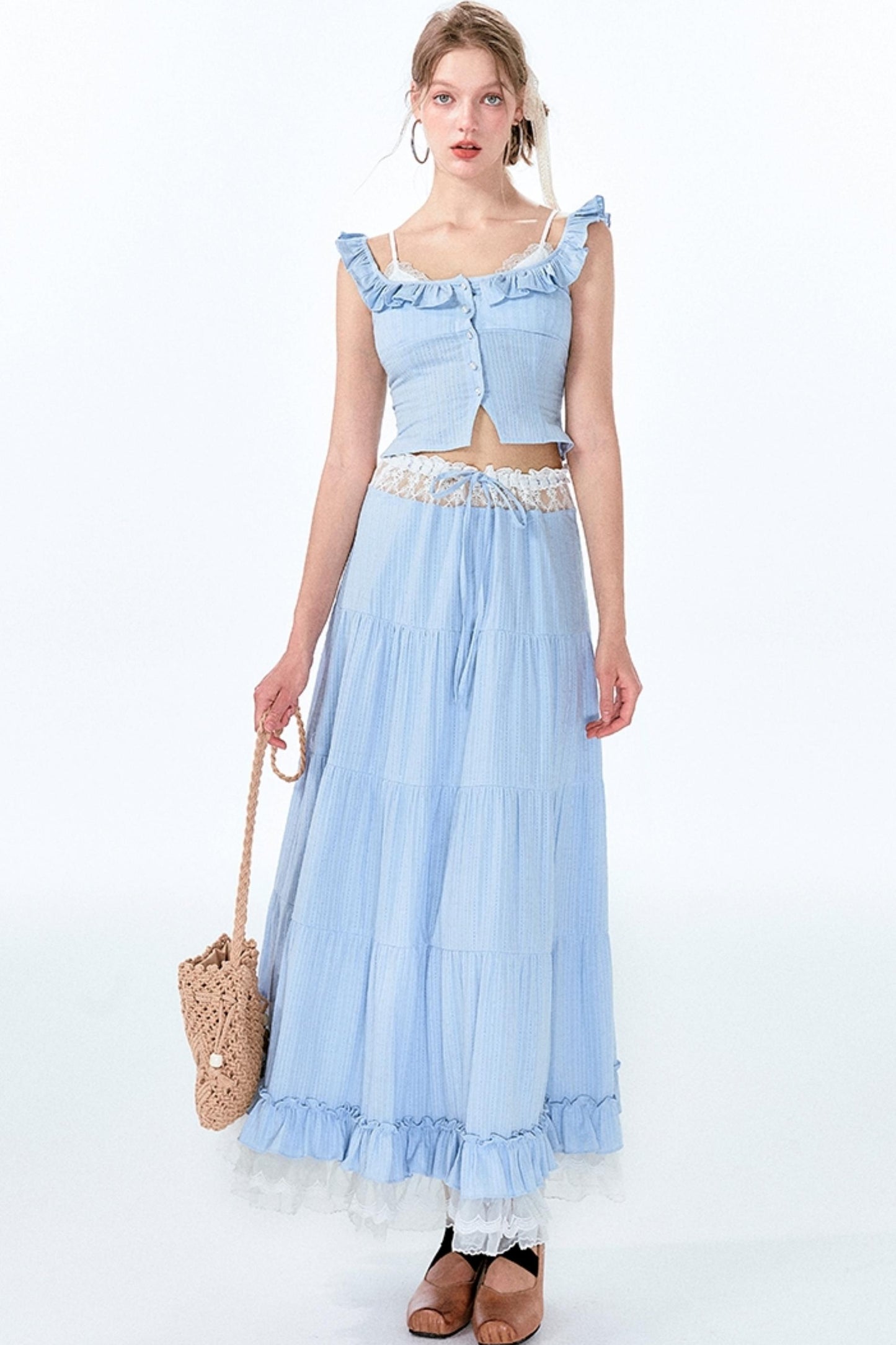 Lace Bustier Ensemble Set-Up