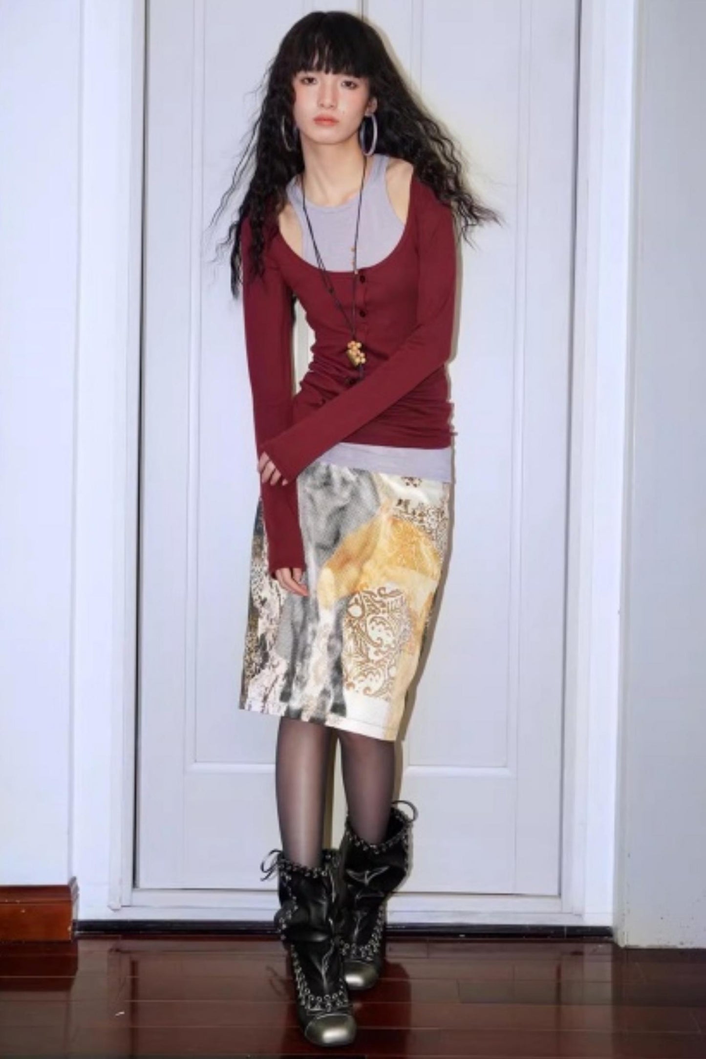 Slim Silk Wool Base Layer Top