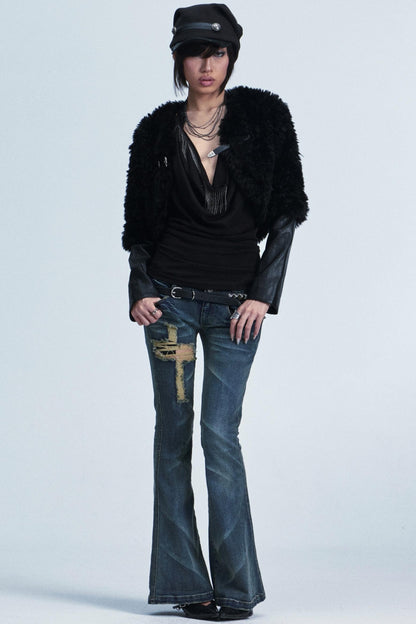 Retro Knitted Patchwork Hat