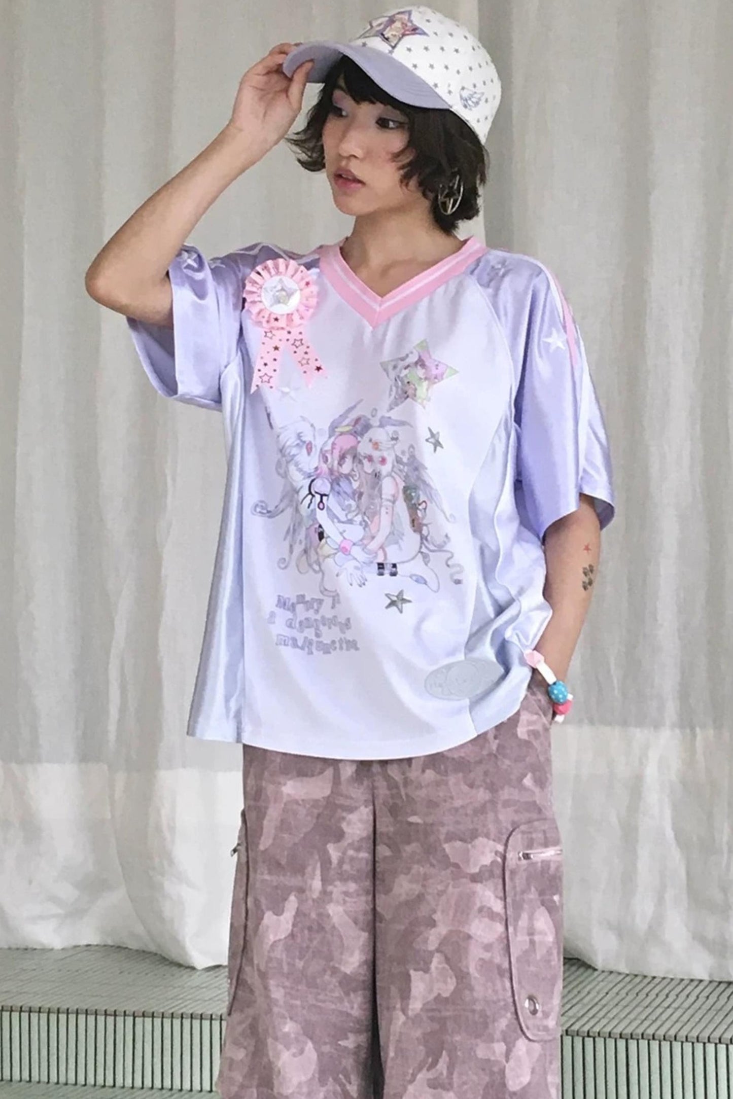 Y2K-Dreamcore-Patchwork-Trikot