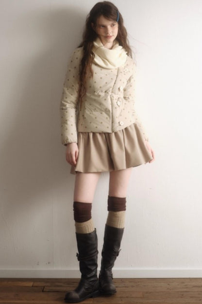 Artist-Created Retro Woolen Skirt