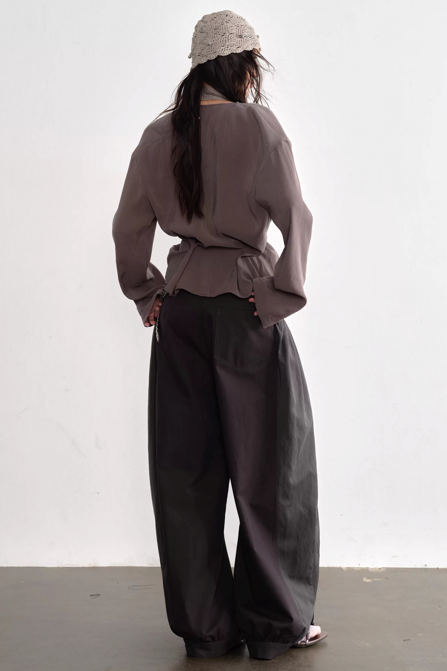 Falten Patchwork Laternenhose