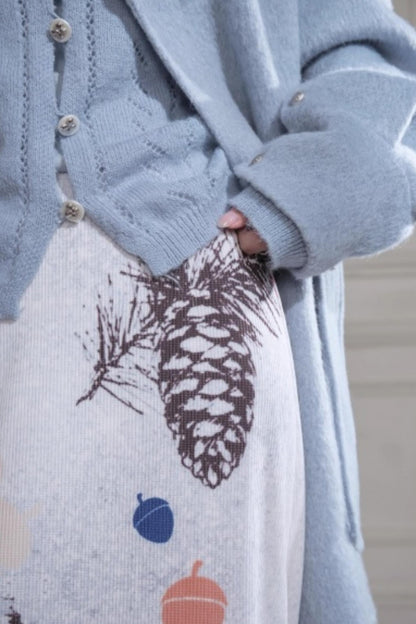 Winter Night Snow Plush Skirt