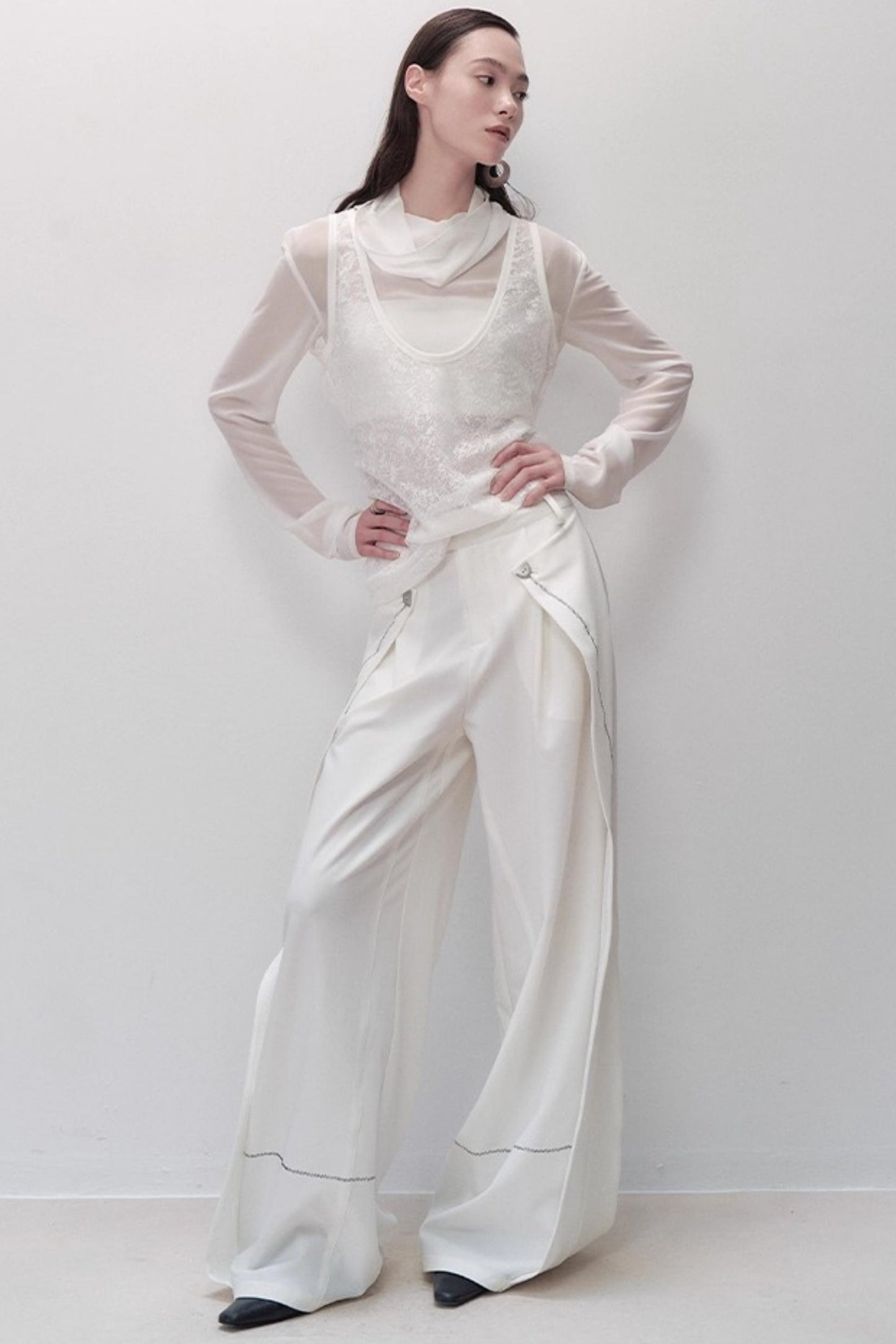 Black Wide-leg Pants