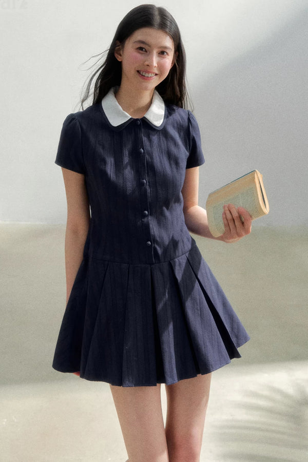 Retro College Shirt Dress