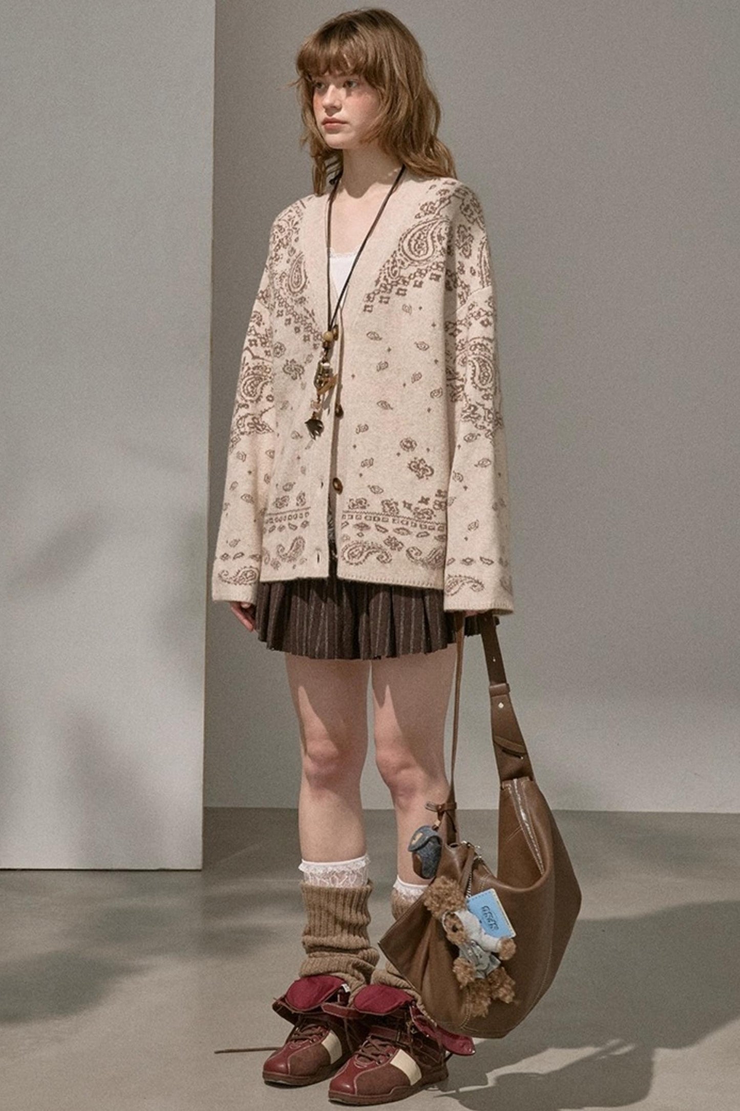 Premium V-Neck Knit Cardigan