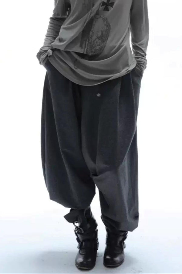 Retro Knit Harem Pants