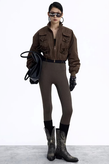 Solid Color Flight Jacket