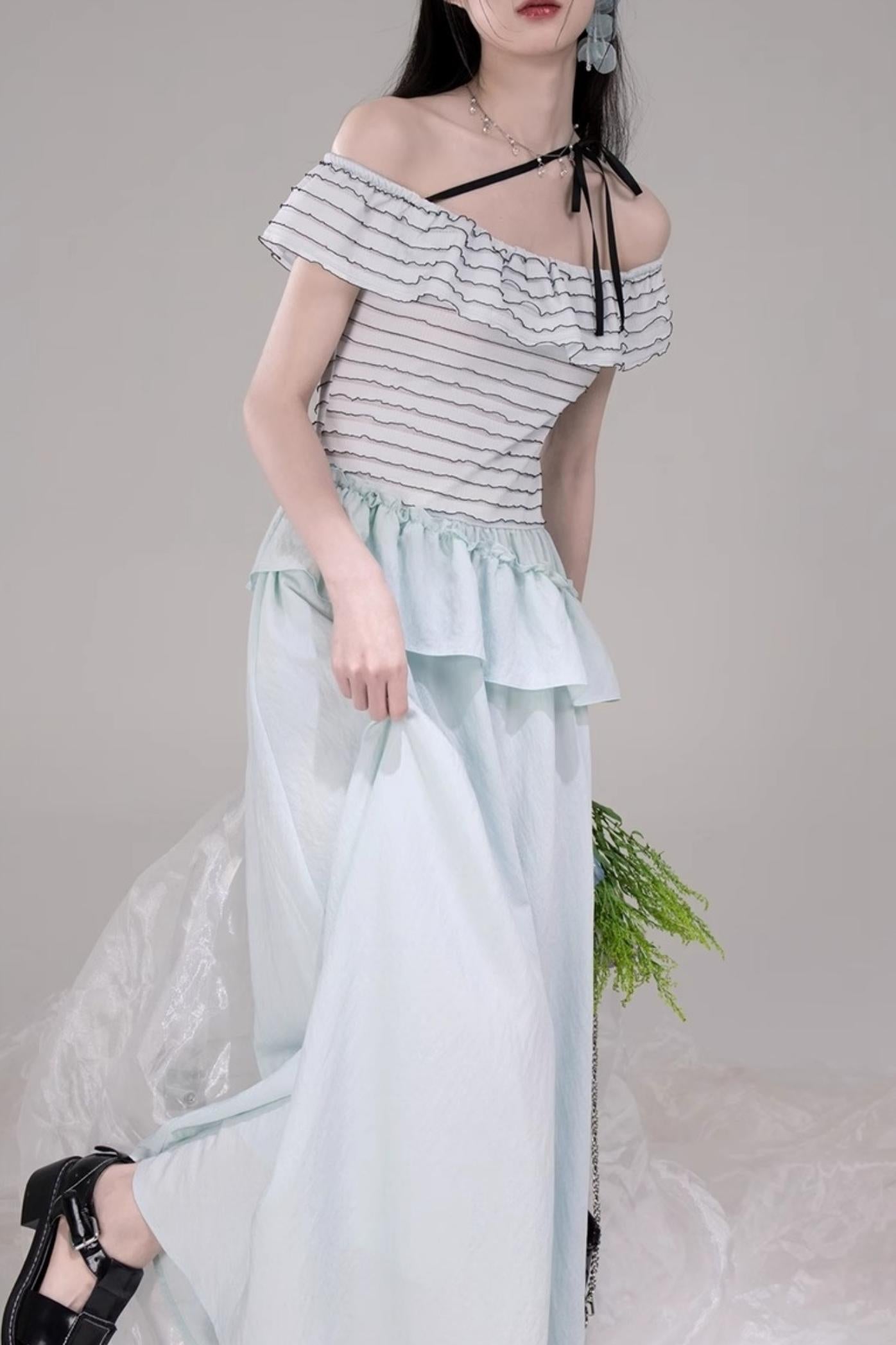 Aurora One-Shoulder A-Line Dress