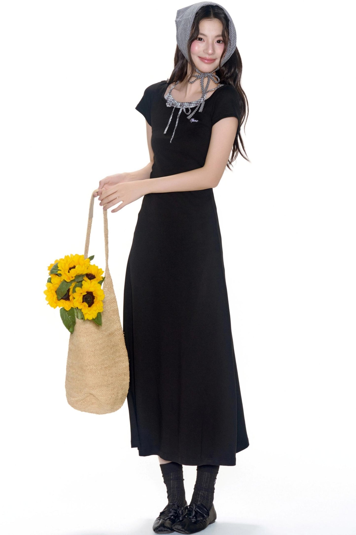 Color-Block Halter Dress