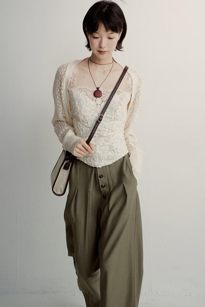 Olive Slouch Pants