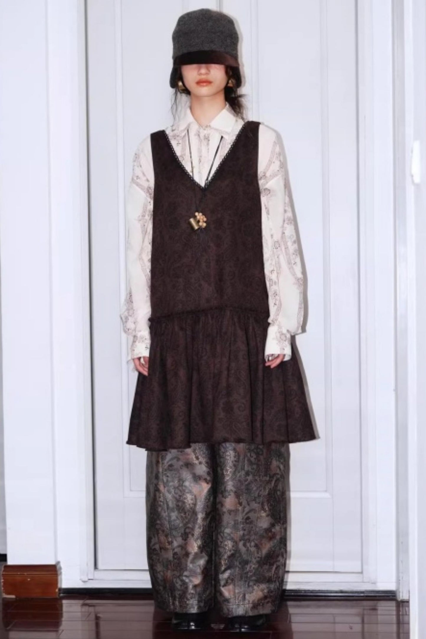 Vintage Suede Sleeveless Dress