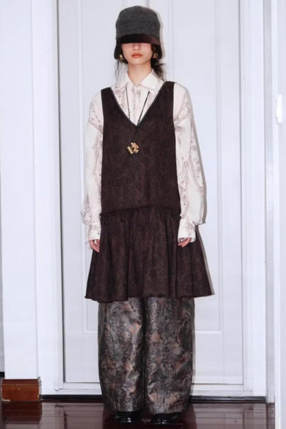 Vintage Suede Sleeveless Dress